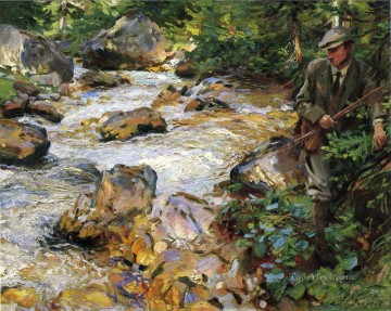 チロルの鱒の流れ ジョン・シンガー・サージェント Oil Paintings